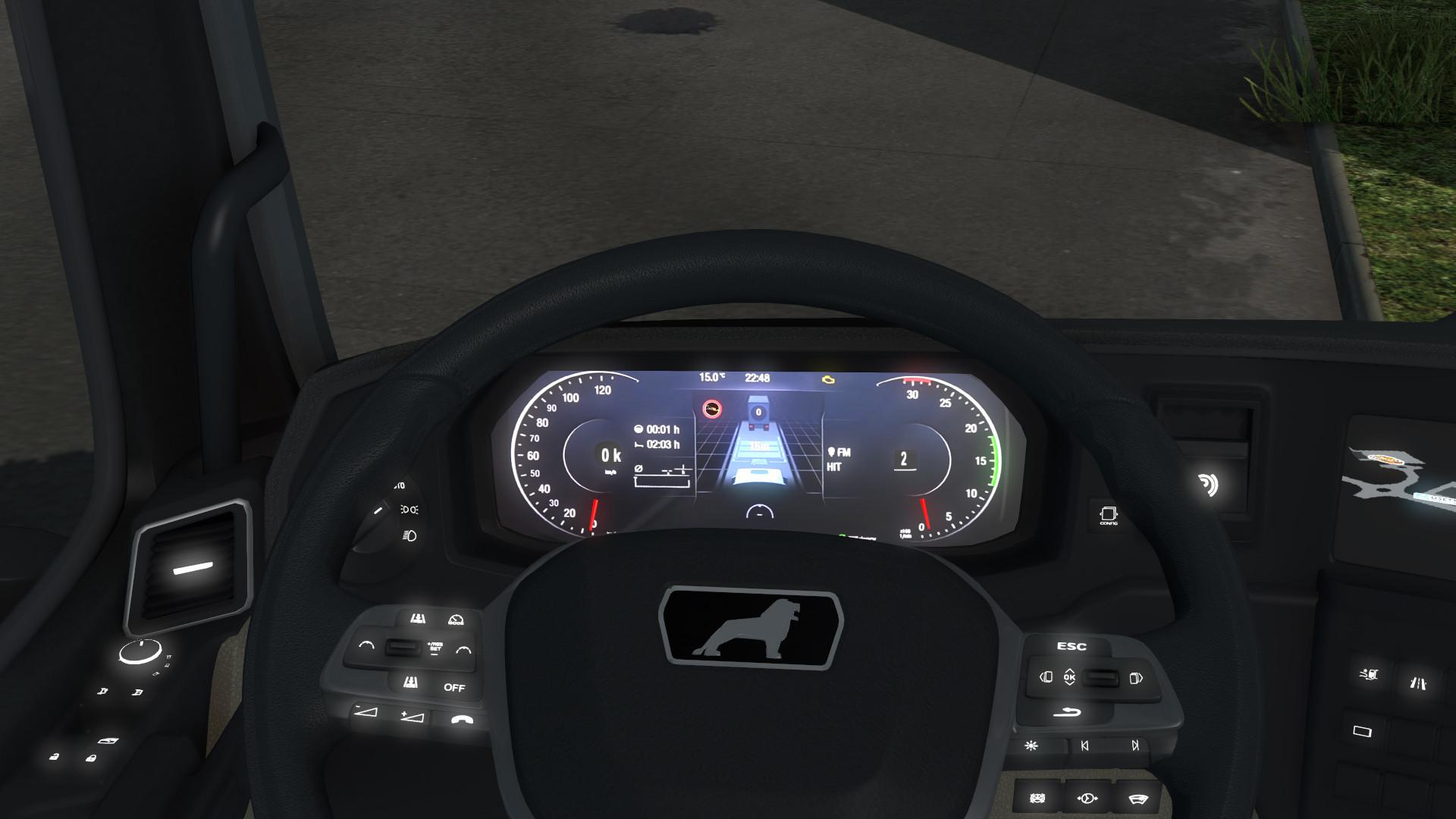 New man TGX 2020 dashboard