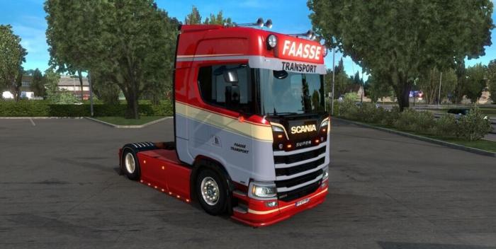 Faasse Transport Skin Scania S650 Ets2 Euro Truck Simulator 2 Mods American Truck Simulator Mods 