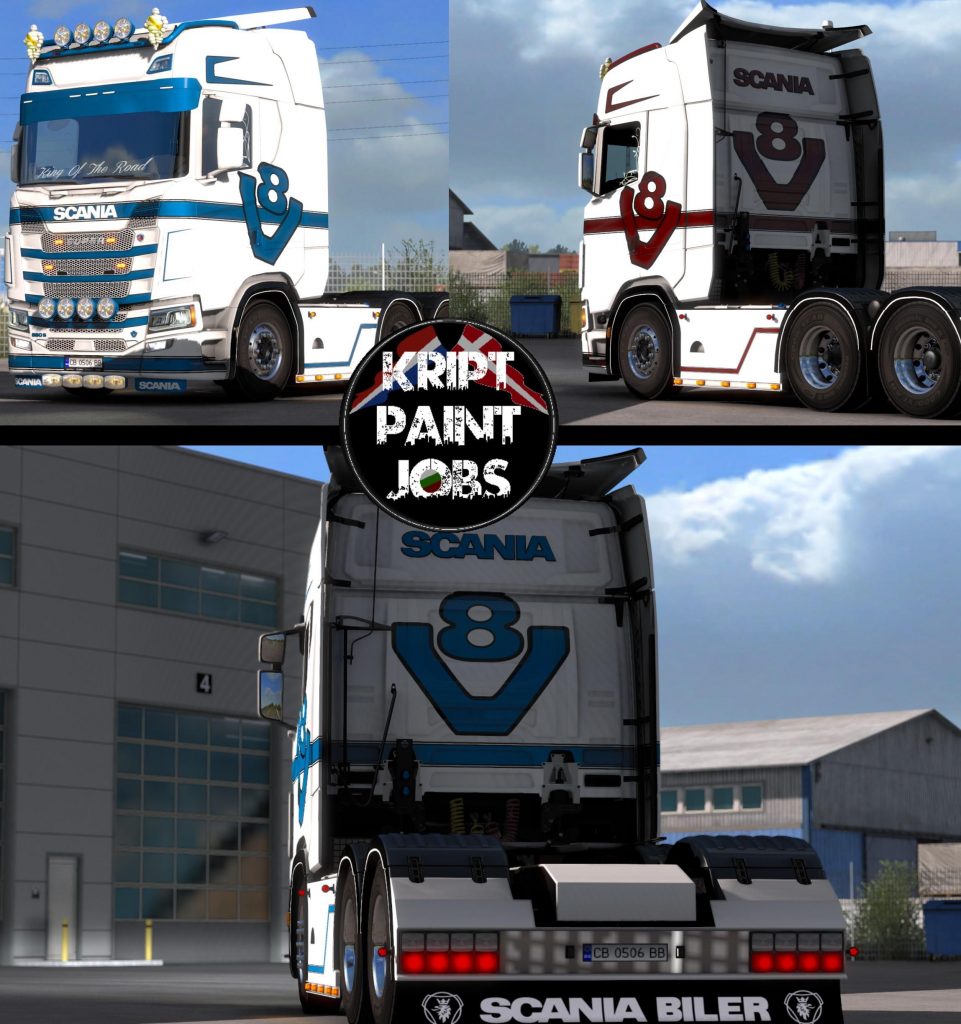 Scania S Skin With Changeable Color Strips V ETS Euro Truck Simulator Mods American