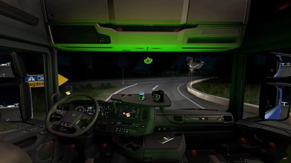 Interior Cabin Lights For Scania Next-Gen v1.0 ETS2 - Euro Truck Simulator  2 Mods