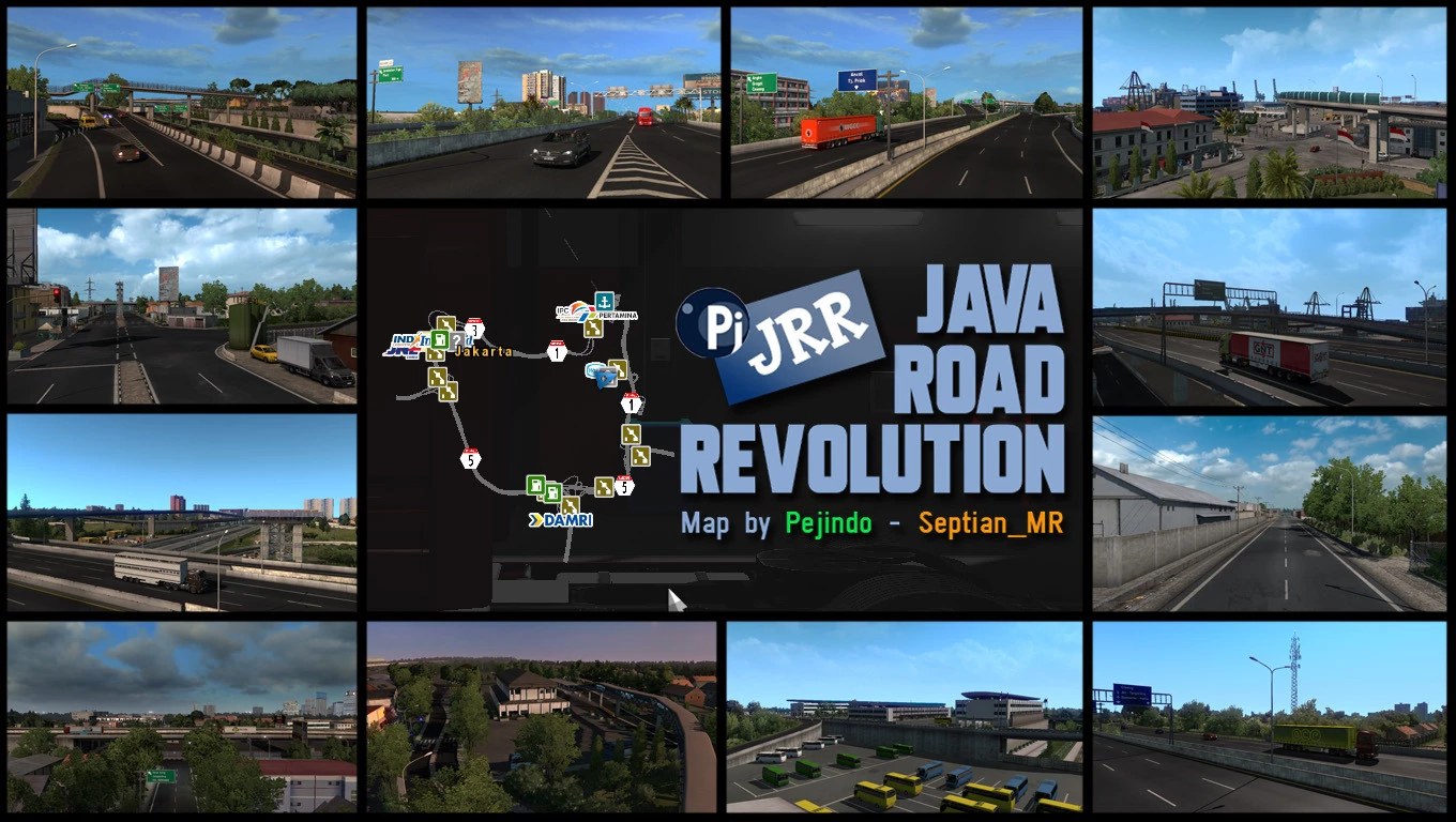 JRR V0.3 – Indonesia Map ETS2 - Euro Truck Simulator 2 Mods | American ...