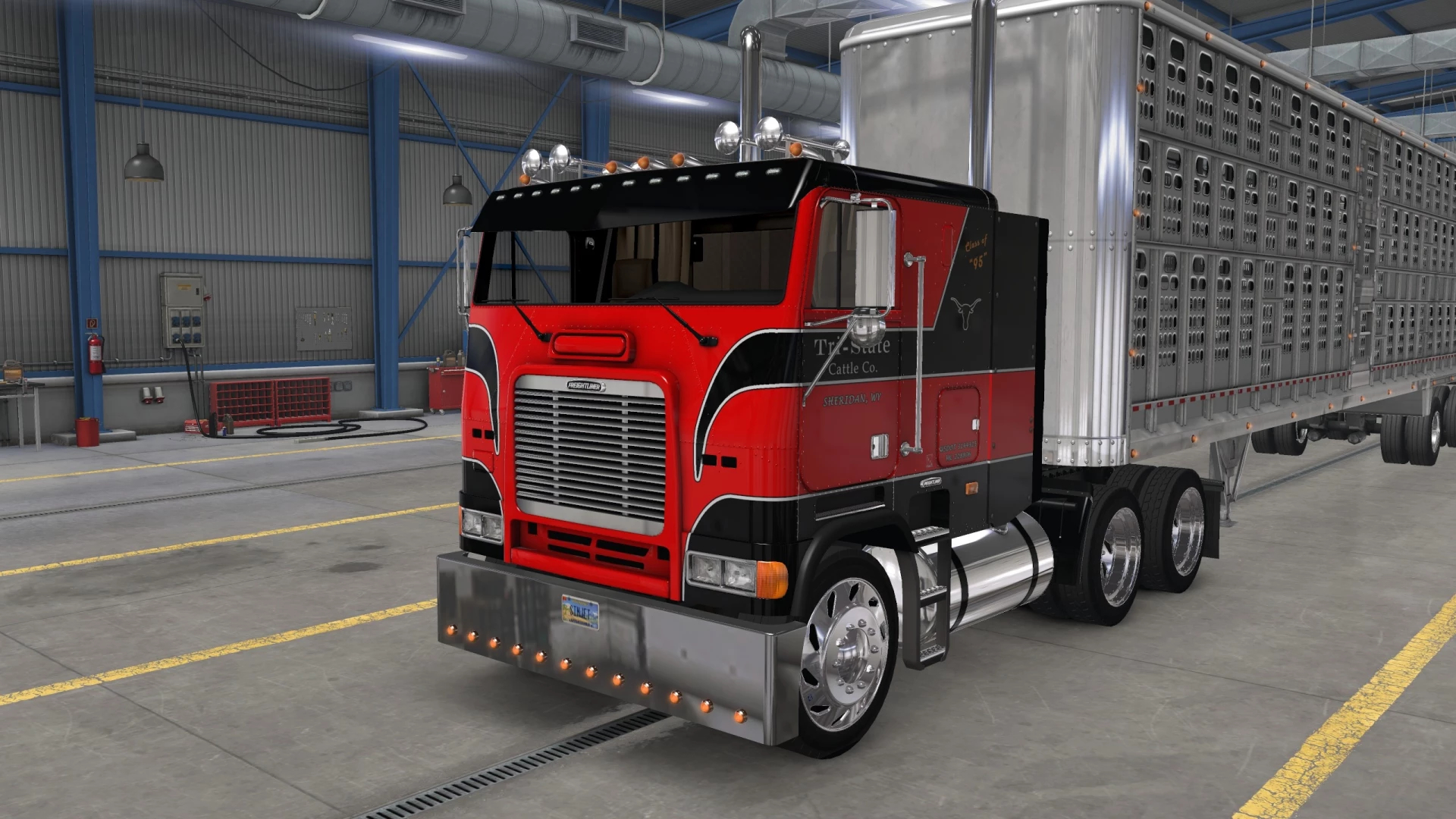 Freightliner Cabover Skin Pack For Harvens Flb Mod V10 Ats Euro Truck Simulator 2 Mods