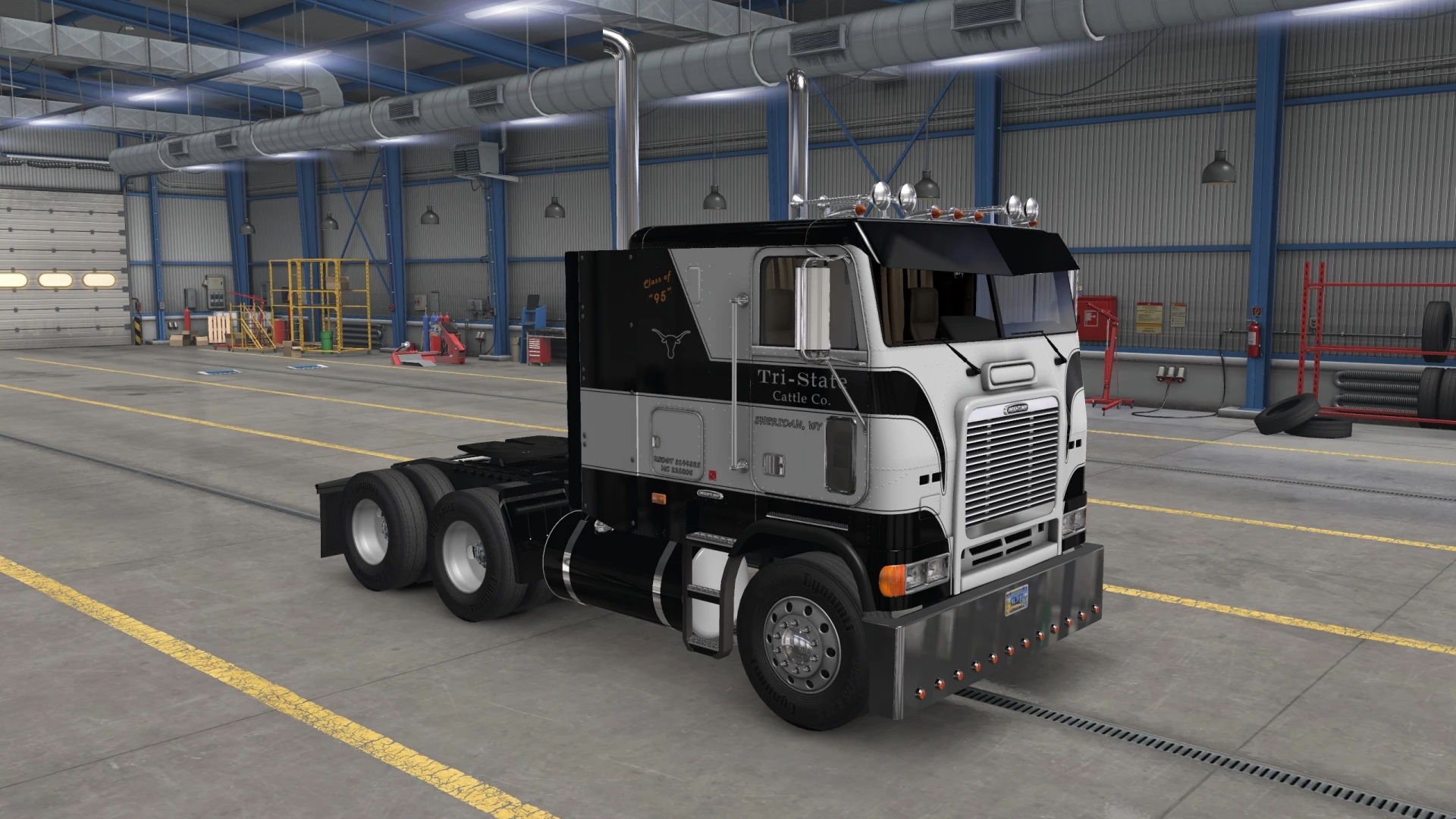 Freightliner Cabover Skin Pack For Harvens Flb Mod V10 Ats Euro Truck Simulator 2 Mods