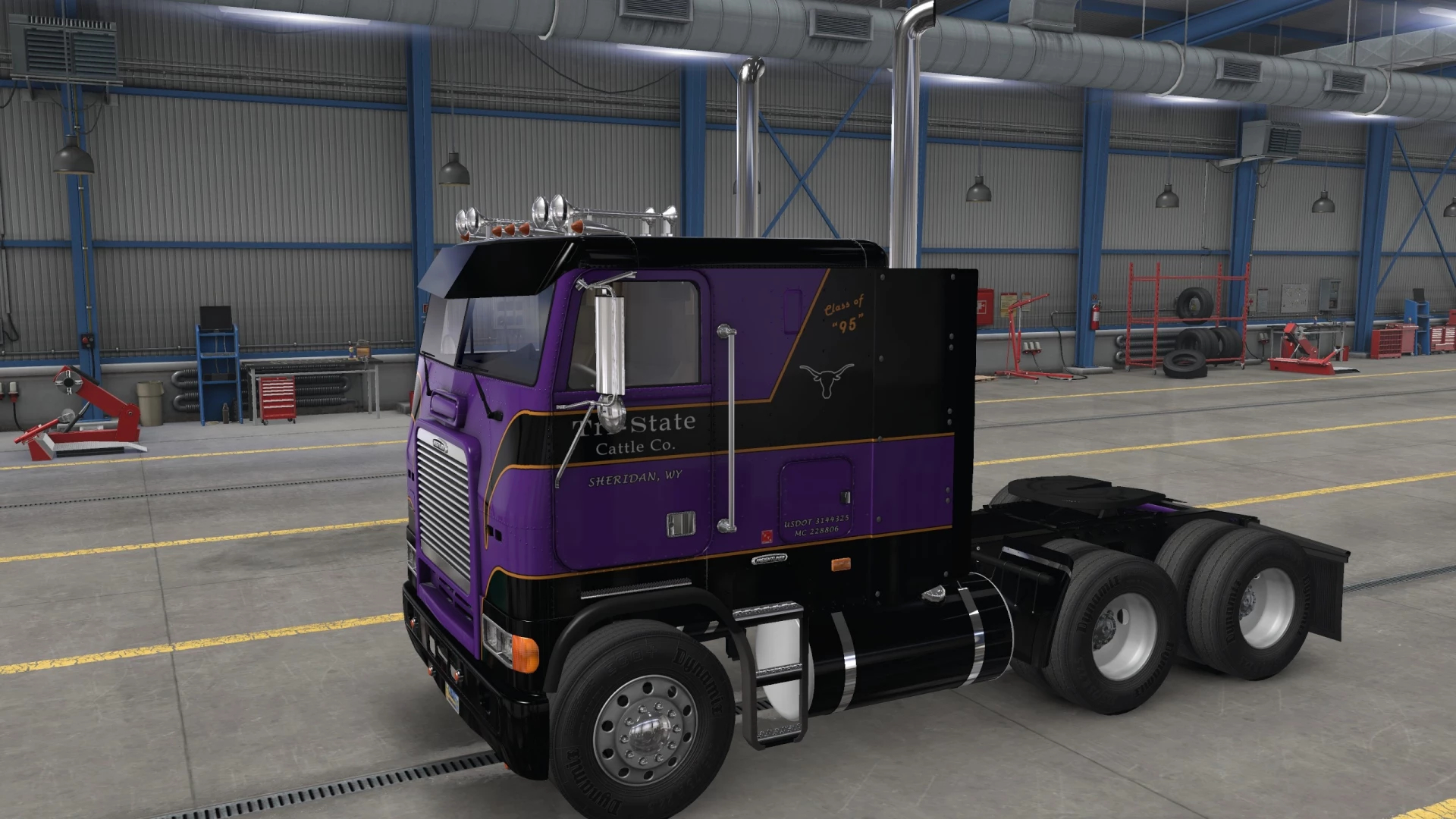 Freightliner Cabover Skin Pack For Harvens Flb Mod V10 Ats Euro Truck Simulator 2 Mods