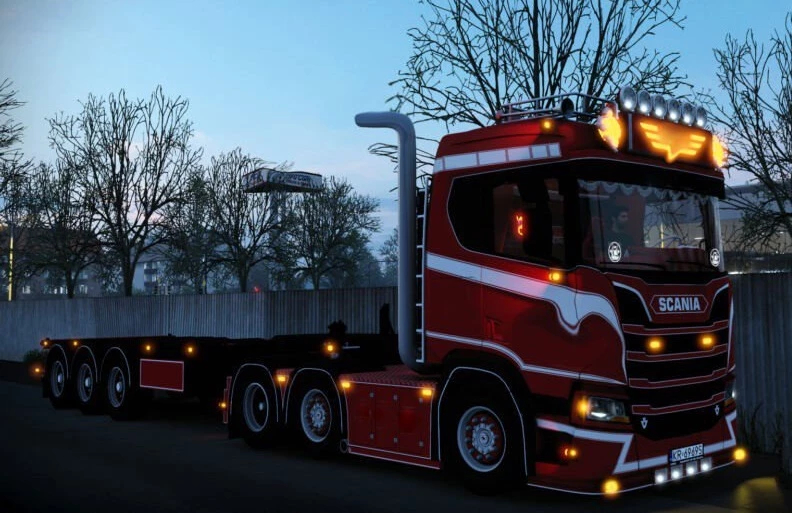 Scania Next Gen R S Stainless Steel Straight Exhaust Pipe V ETS Euro Truck Simulator