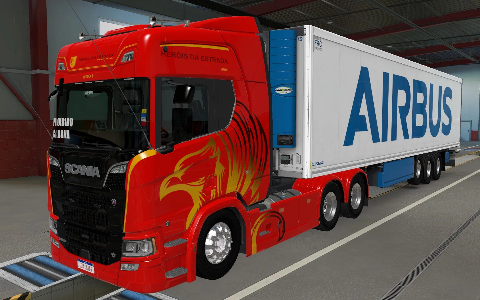 Skin Scs Trailer Krone Cool Liner Airbus Ets Euro Truck Simulator Mods American