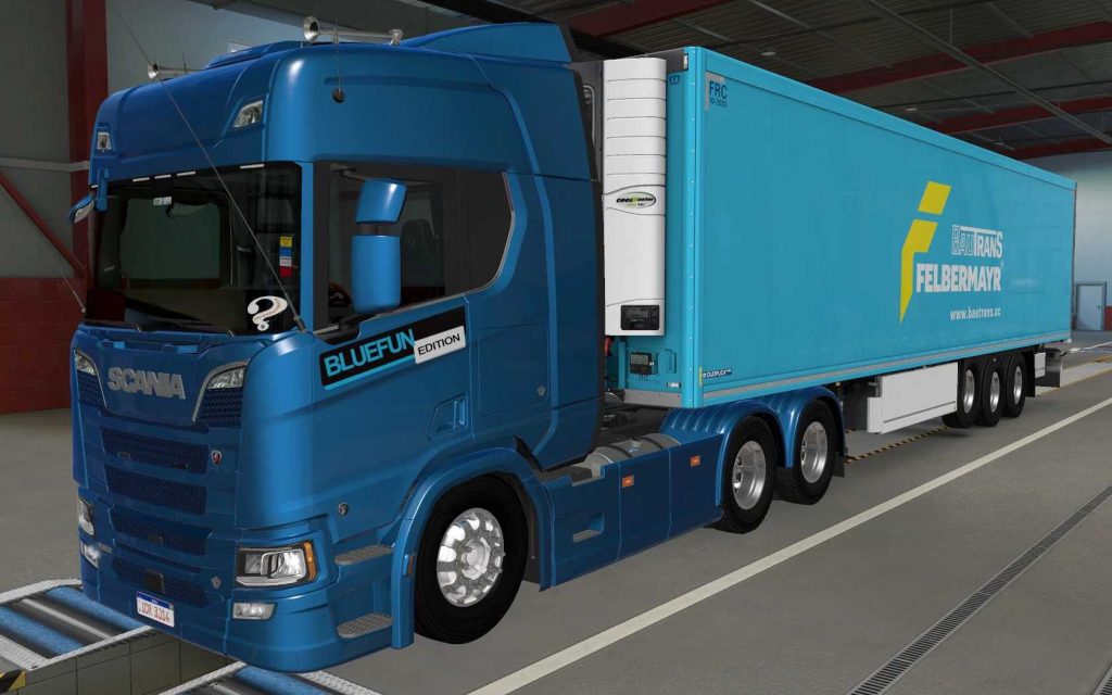 Skin Scs Trailer Krone Cool Liner Bau Trans Felbermayr 1.0 1.43 Ets2 