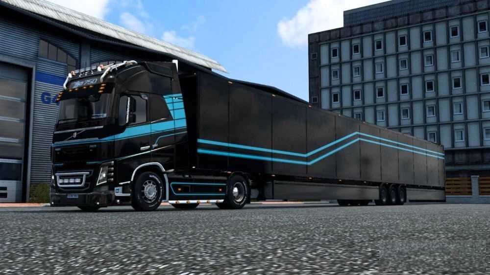 Super long trailer v2.2 ETS2 - Euro Truck Simulator 2 Mods