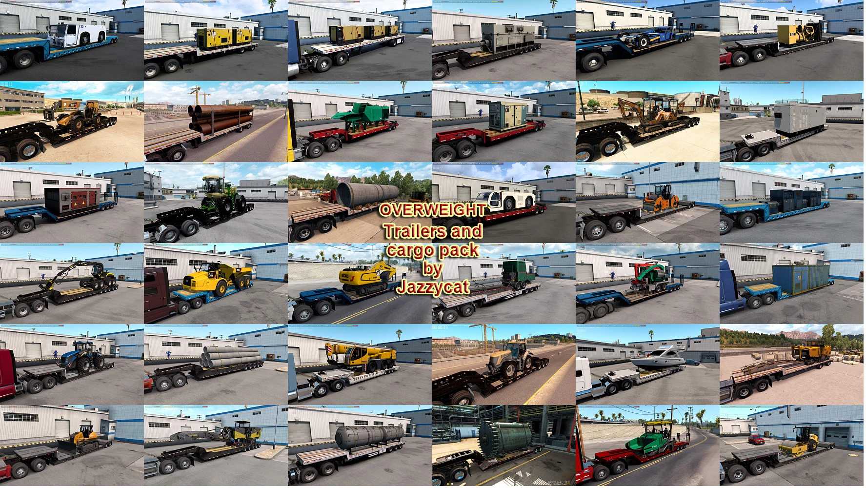 Overweight Trailers And Cargo Pack By Jazzycat V ATS Euro Truck Simulator Mods American