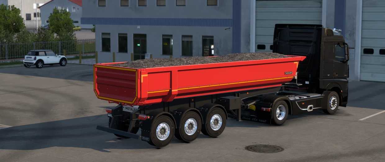 Dumper Trailer Metalesp 21m³ 1.43 ETS2 - Euro Truck Simulator 2 Mods ...