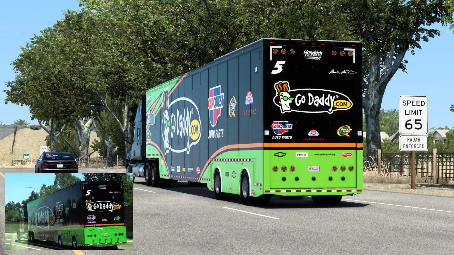 Nascar Haulers Featherlite Trailer V Ats Euro Truck Simulator Mods American Truck