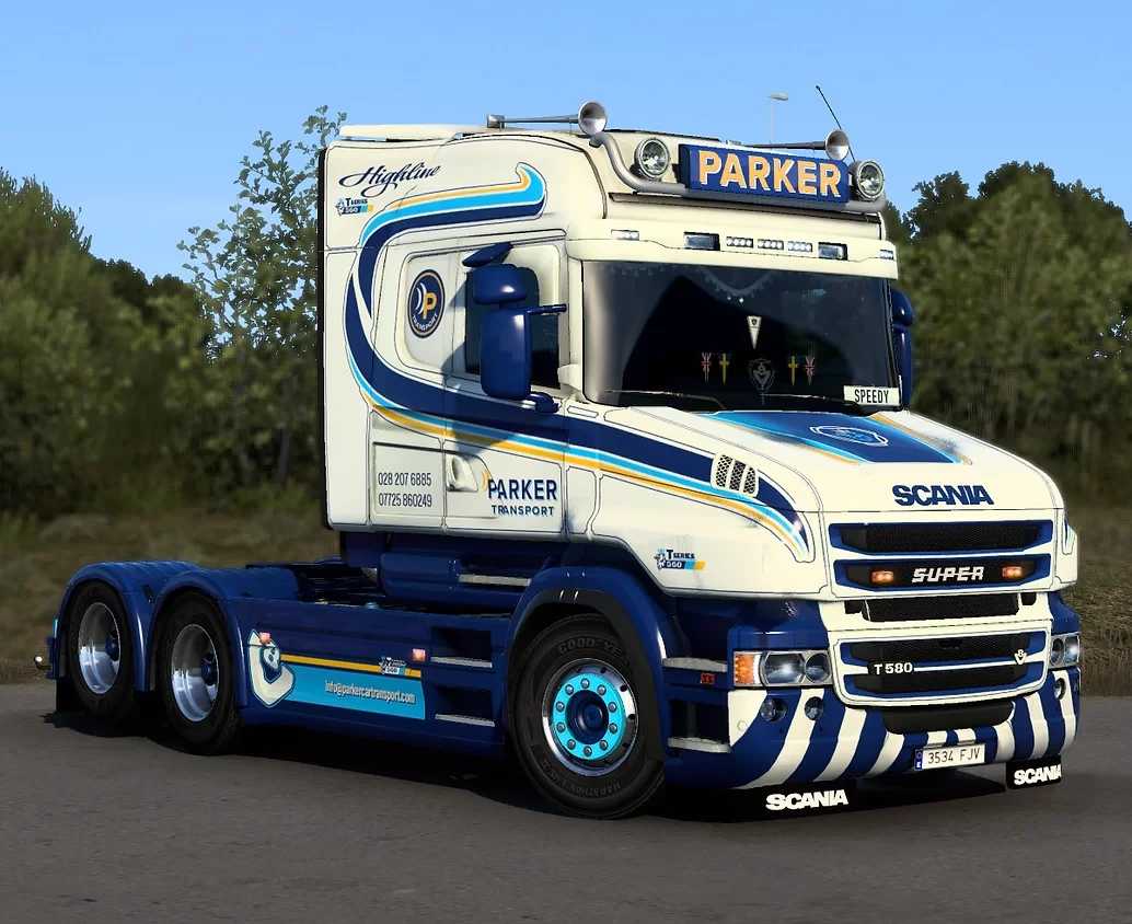 Parker Transport Rjl Scania T Skin V10 Ets2 Euro Truck Simulator 2 Mods American Truck