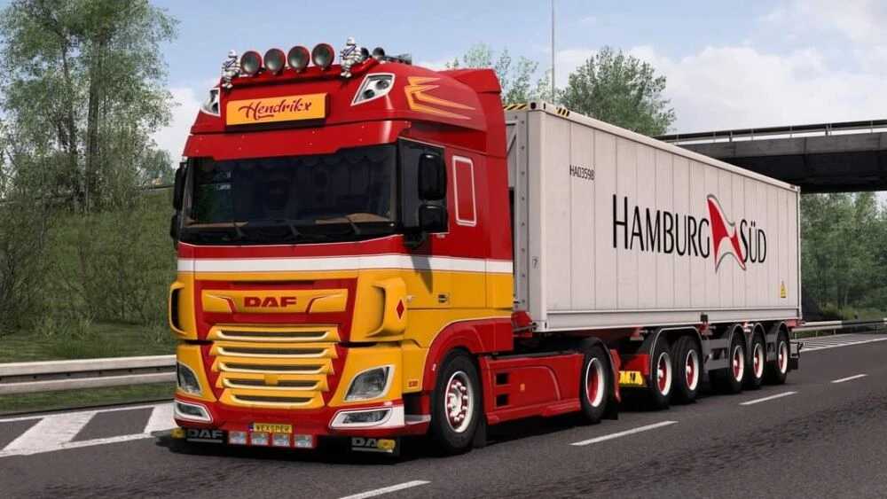 Daf Xf Euro 6 Hendrikx Transport Skin Pack V144 Ets2 Euro Truck Simulator 2 Mods American 0611