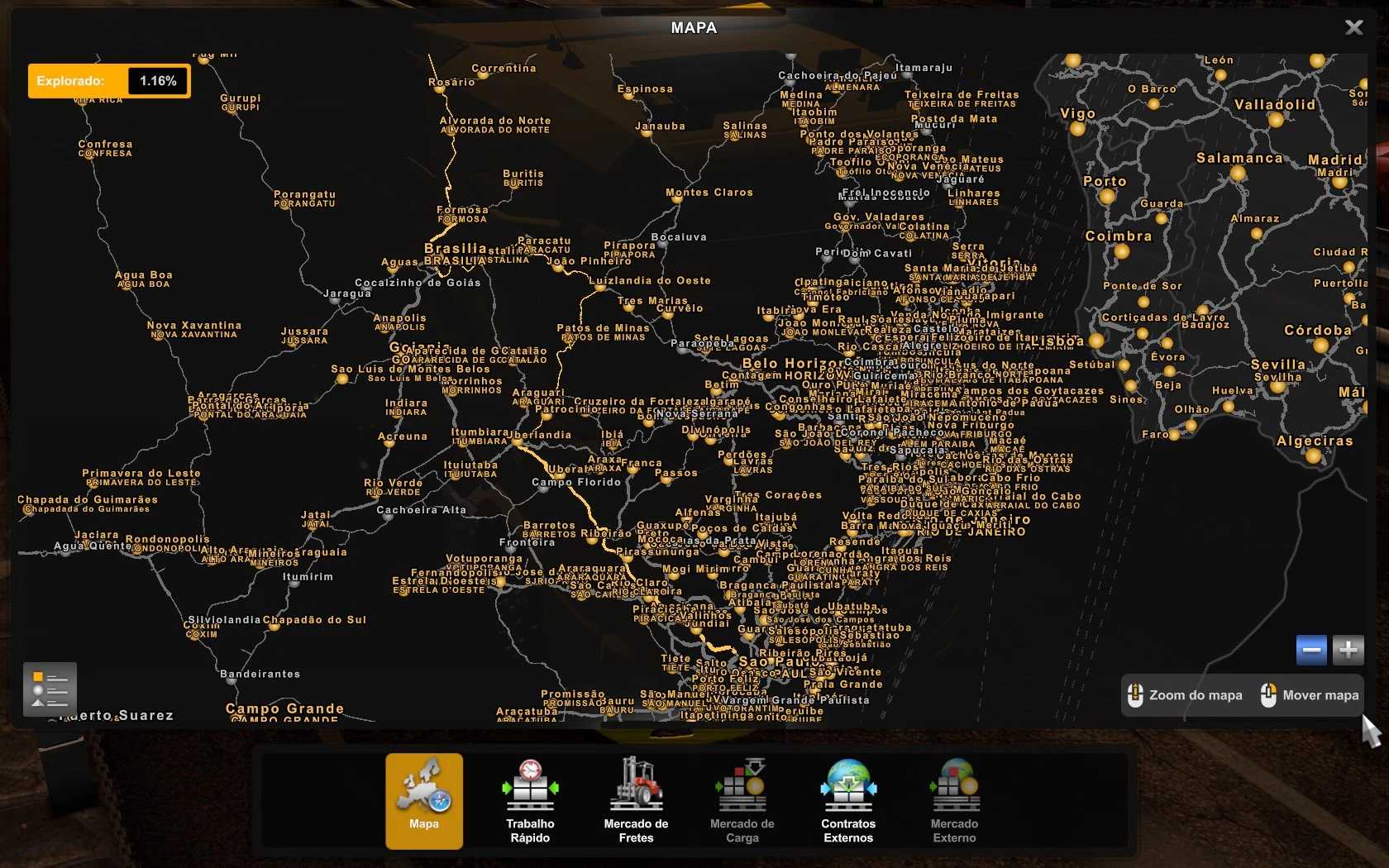 PROFILE MAP EAA BY TIO RESTANHO 1.44 ETS2 Euro Truck Simulator 2 Mods