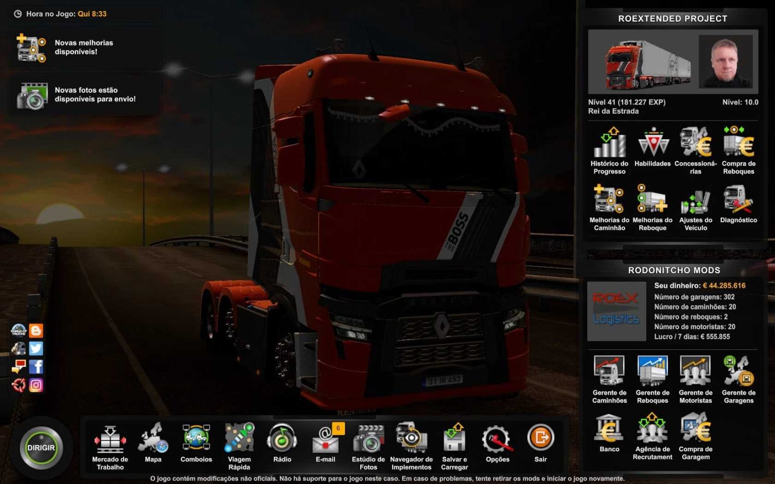 Profile Roextended Project By Arayas 3 0 1 44 Ets2 Euro Truck