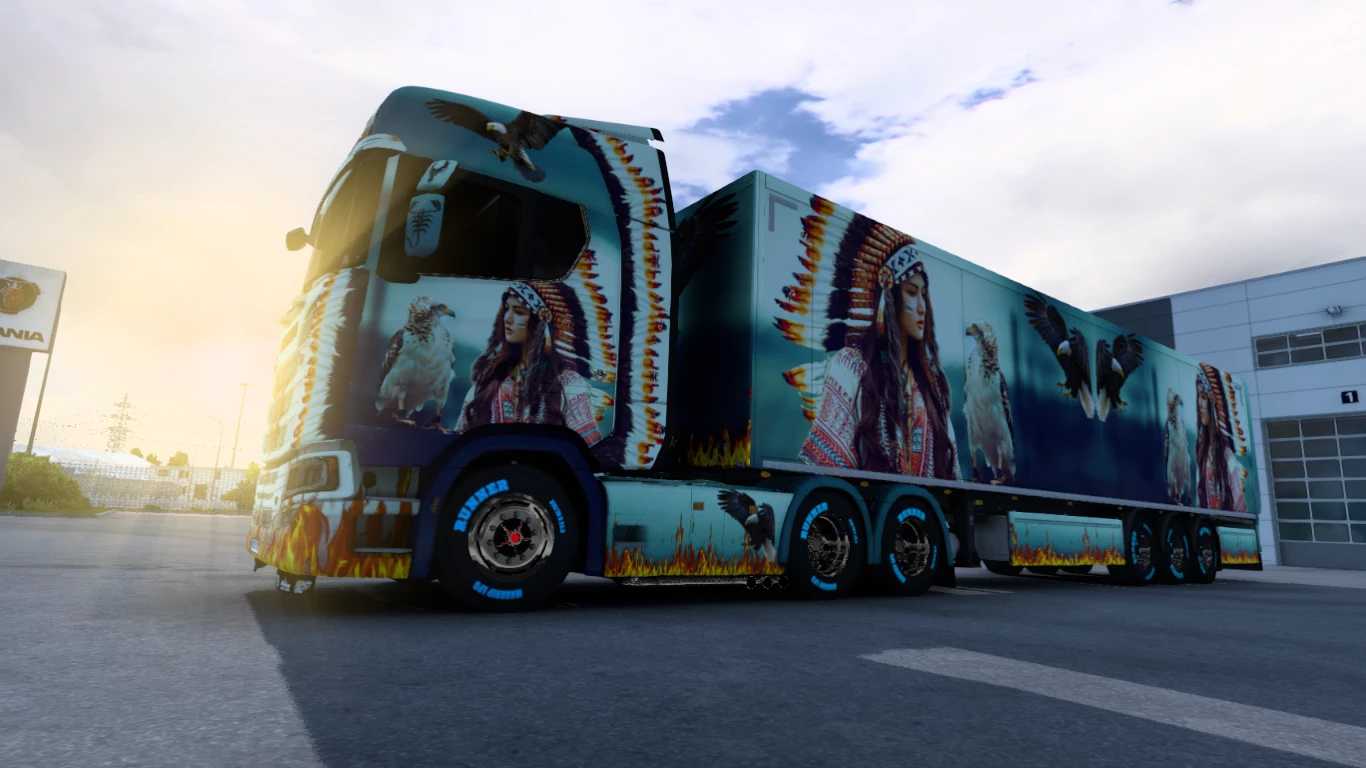 Scania New Skin Project Native Girl V Ets Euro Truck Simulator Mods American Truck