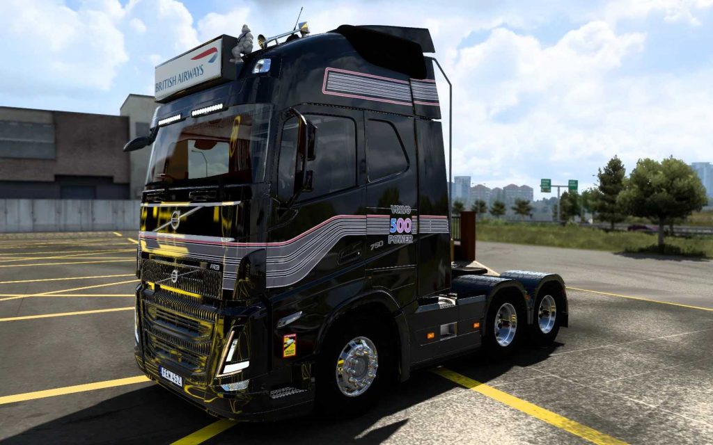 Big Lightbox Volvo Fh5 2020 British Airways 1.0 1.45 Ets2 - Euro Truck 