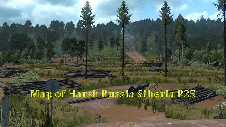 Map Of Harsh Russia Siberia R25 1 45 X ETS2 Euro Truck Simulator 2