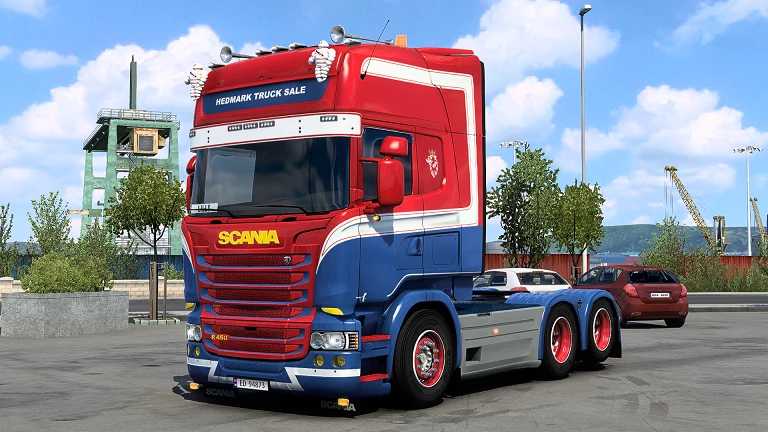 Scania Rjl Ex Hanstholm Container Transport Skin Pack 145 Ets2 Euro Truck Simulator 2 Mods