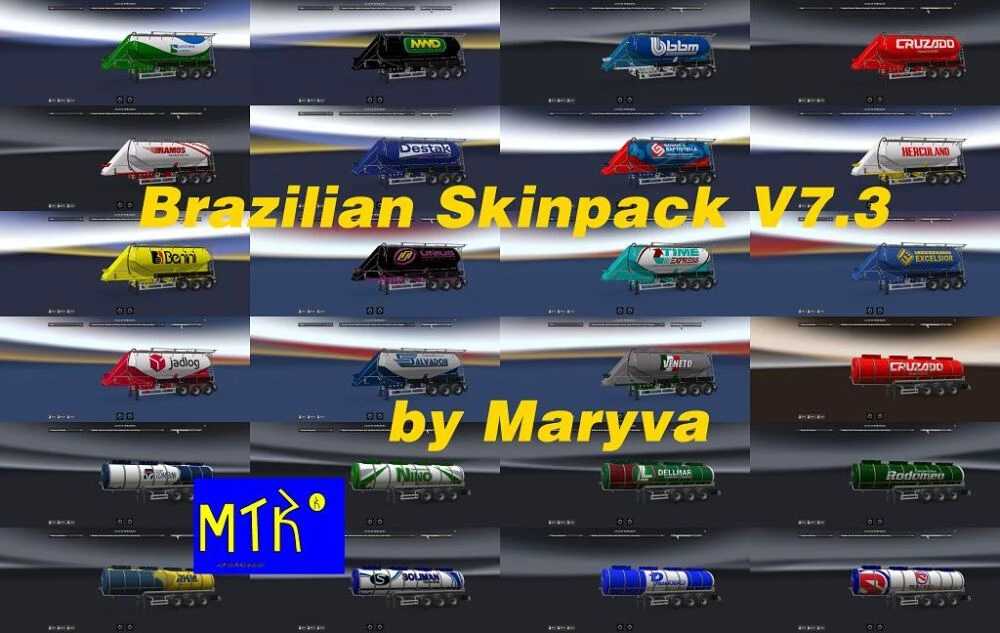 Brazilian Trailer Skin Pack V Ets Euro Truck Simulator Mods American Truck