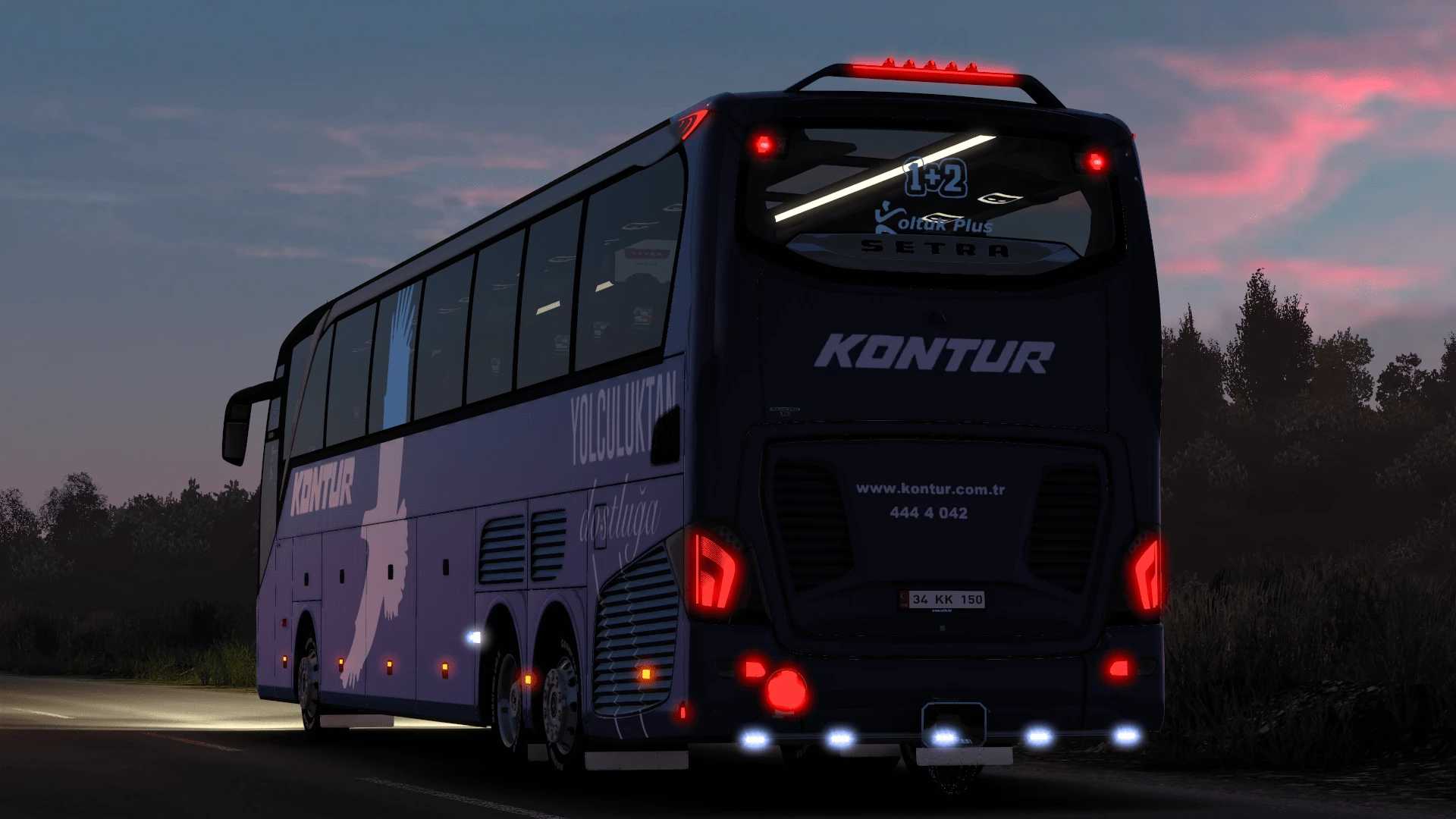 Setra 517 HDH TopClass 2021 KONTUR BLUE SKİN V2.0 ETS2 - Euro Truck ...