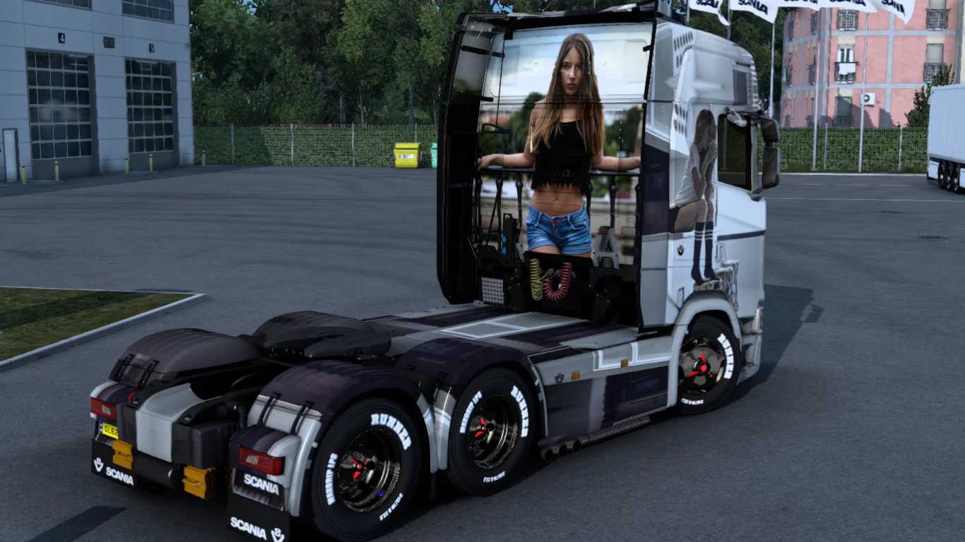 Scania Bikini Girl Skin Ets Euro Truck Simulator Mods American My XXX Hot Girl