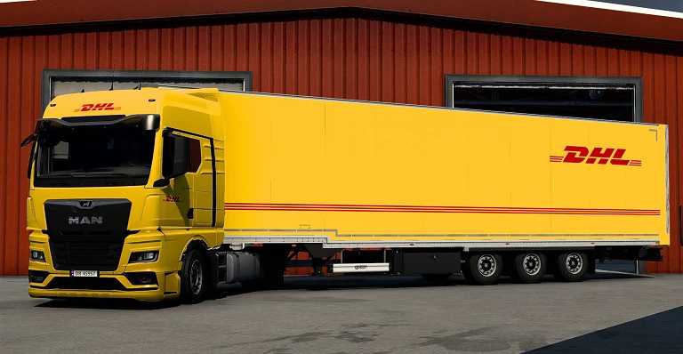 Man Tgx 2020 Dhl Combo Skin 147 Ets2 Euro Truck Simulator 2 Mods American Truck Simulator Mods 2165