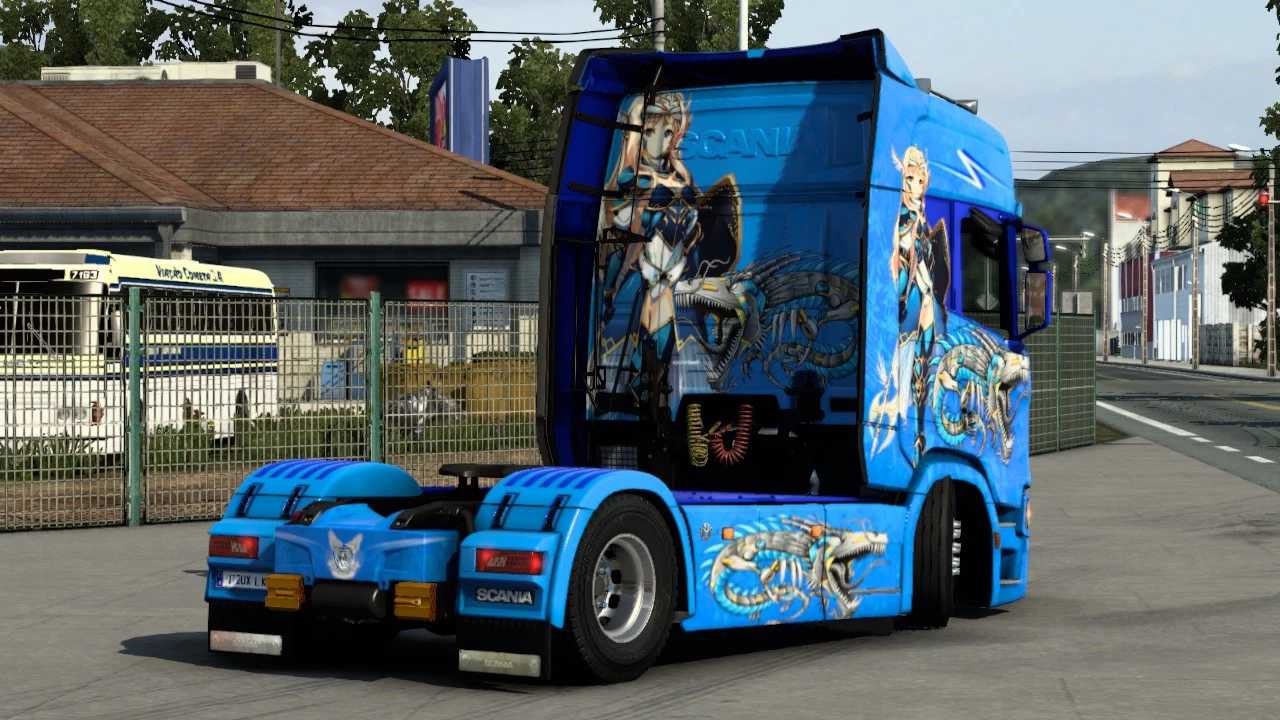 Scania R Nextgen High Roof Blue Anime Ets Euro Truck Simulator Mods American Truck