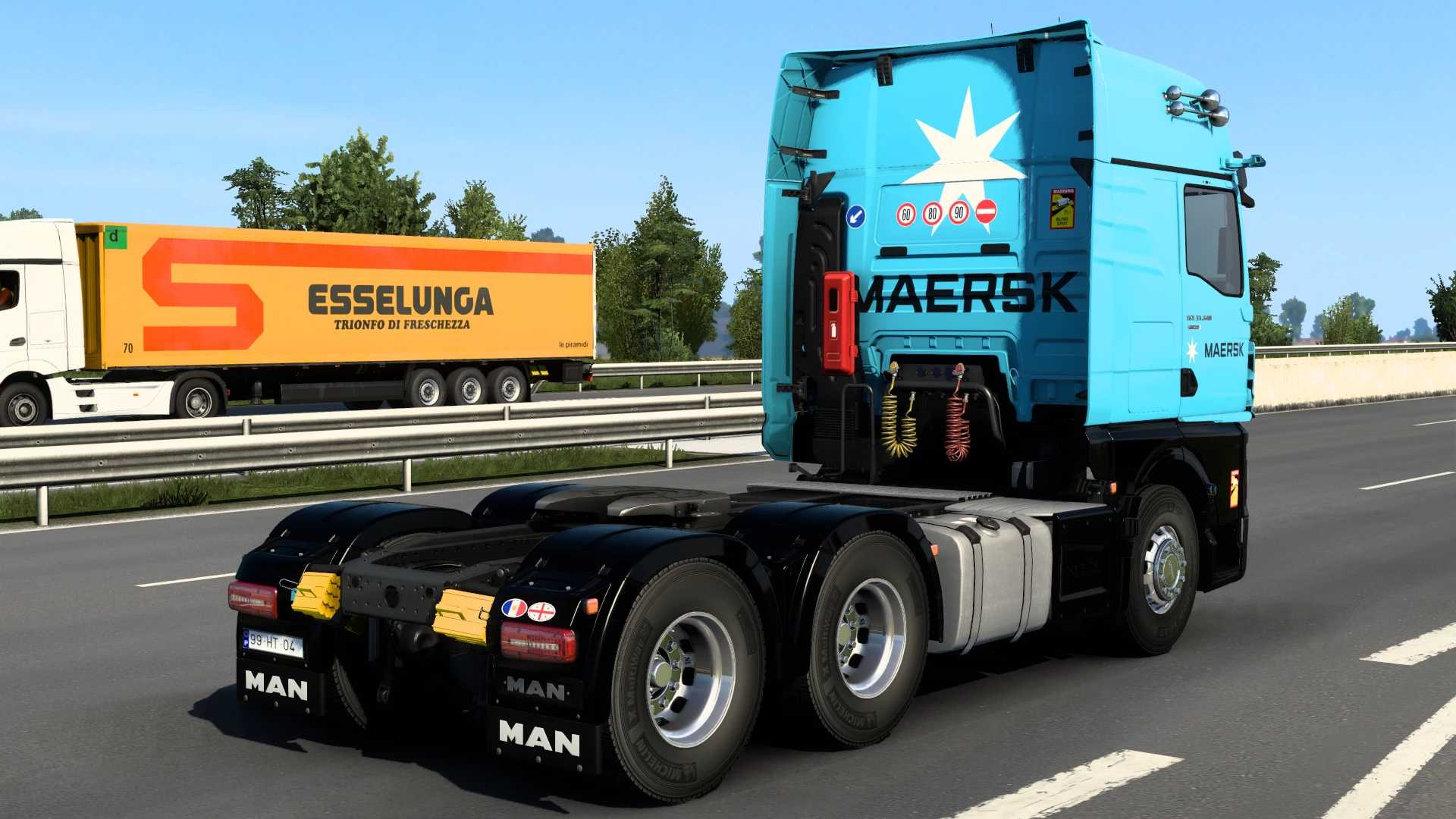 Skin Maersk Man Tg Tgx Ets Euro Truck Simulator Mods American Truck