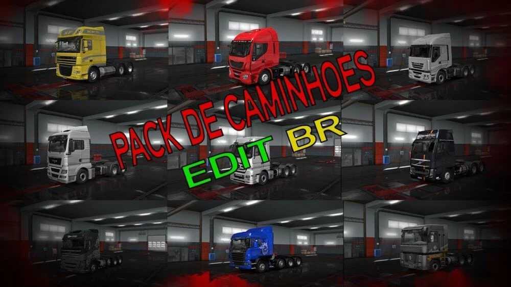 Trucks Pack Brazil Edition 1 48 Ets2 Euro Truck Simulator 2 Mods