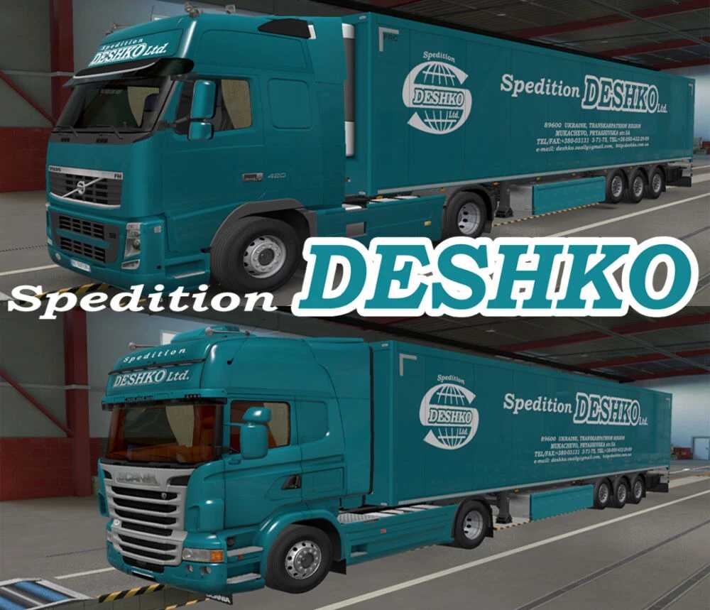 Spedition Deshko Ltd Skin Pack V10 Ets2 Euro Truck Simulator 2 Mods American Truck 7083