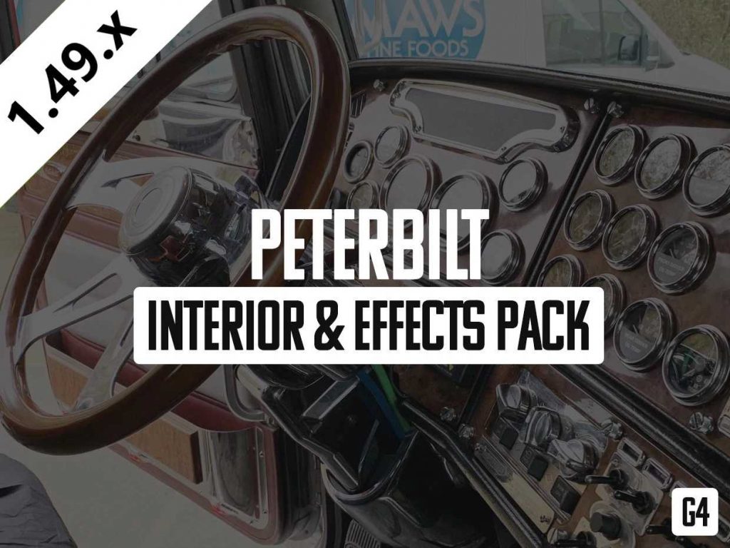 Peterbilt Interior & Effect Sound Pack V1.3 1.49 Ats - Euro Truck 