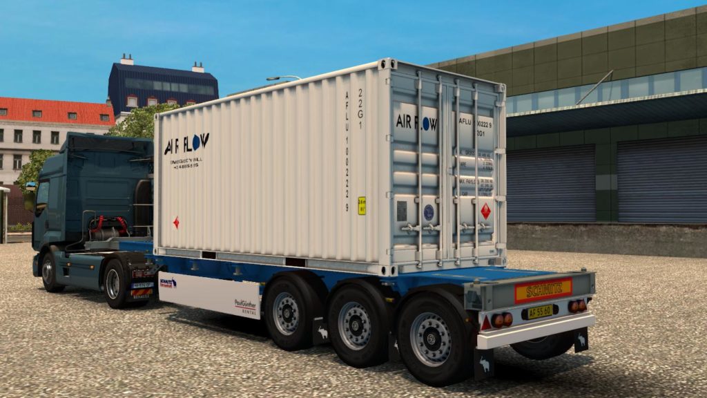 4 TRAILER CONTAINER 20 FT SKINS REAL V1 Mod - Euro Truck Simulator 2 ...