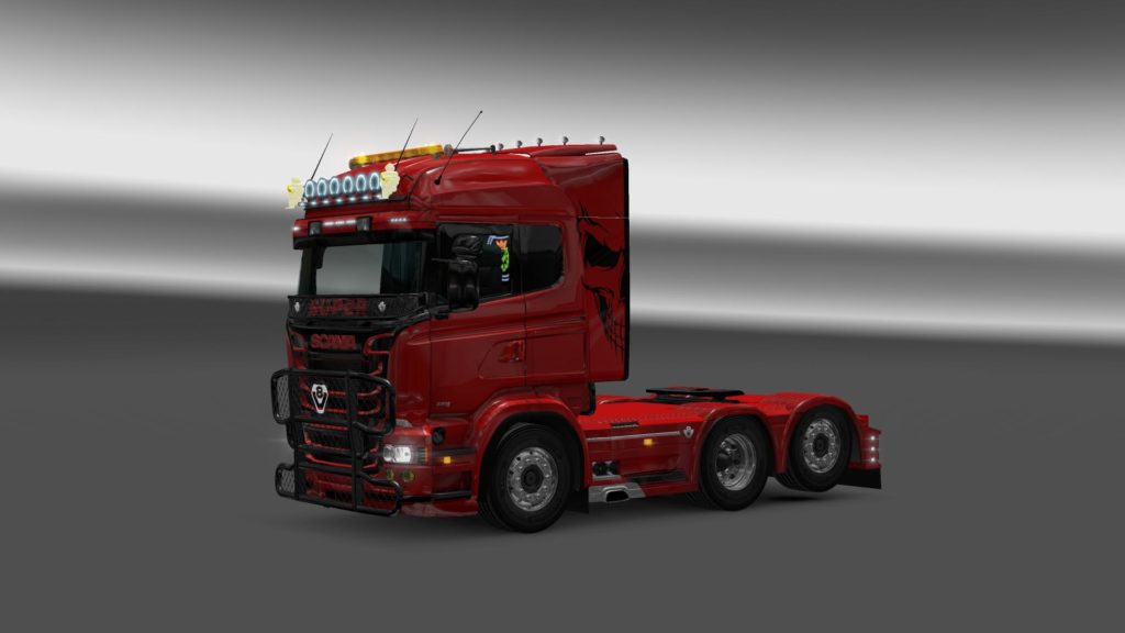 SCANIA RJL REDLADY SKIN 1.22 Mod - Euro Truck Simulator 2 Mods ...