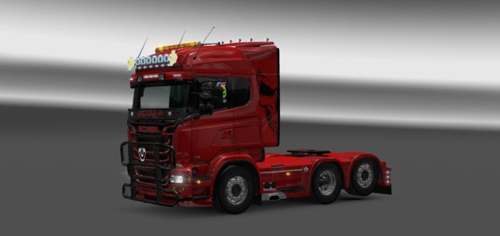 MB ACTROS MP4 & AM TRAILER COMBO SKIN 1.22 ETS2 - Euro Truck Simulator ...