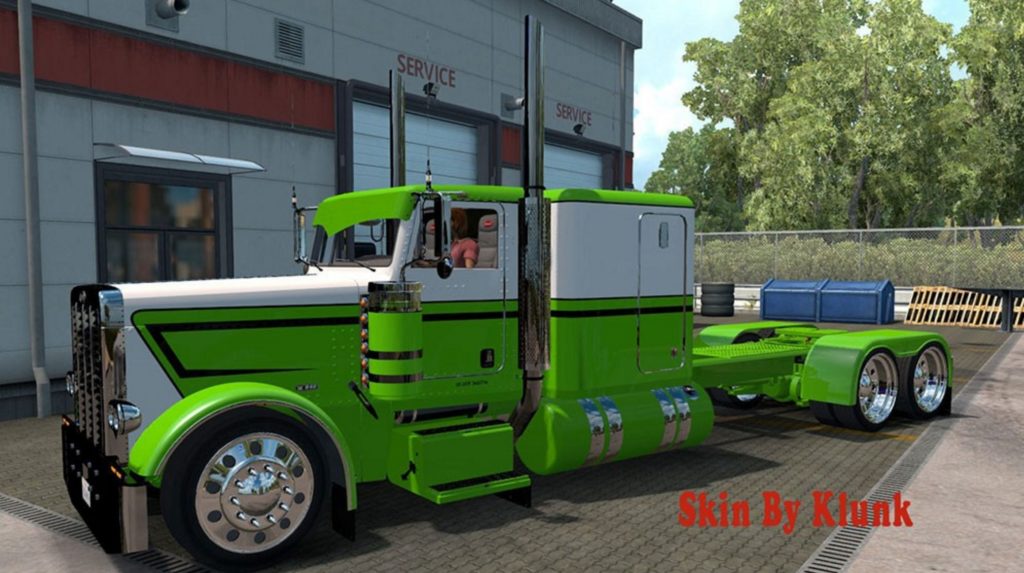 Peterbilt 389 Green/White Mod Skin - Euro Truck Simulator 2 Mods ...