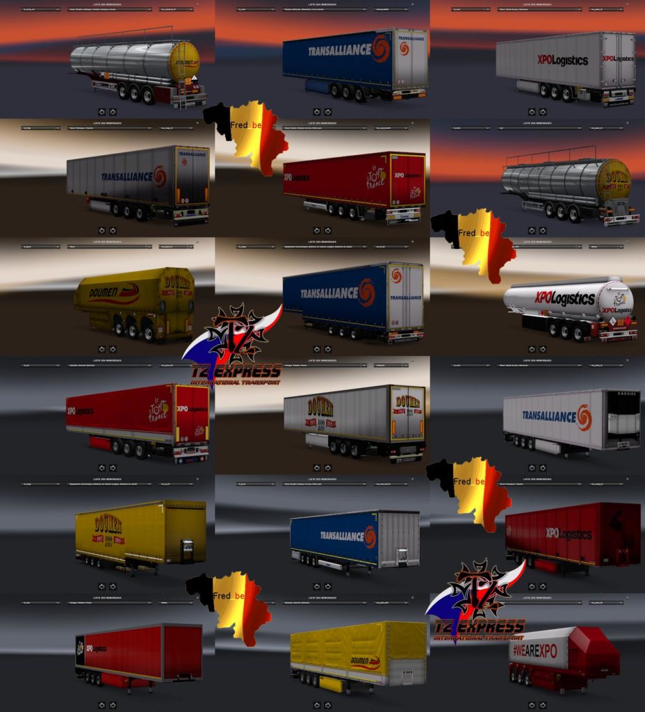 TRAILER PACK V1 1.22.X For ETS2 - Euro Truck Simulator 2 Mods ...