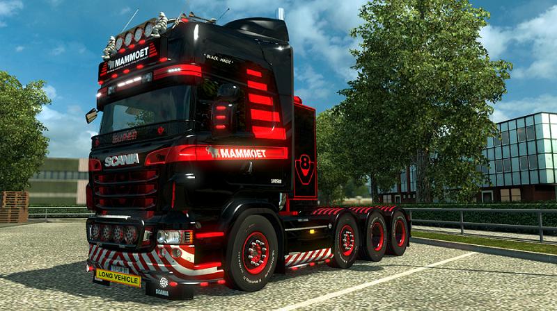 TRUCK SKIN MAMMOET FOR SCANIA R (RJL) + LIGHTBOX'S 1.28 - Euro Truck ...