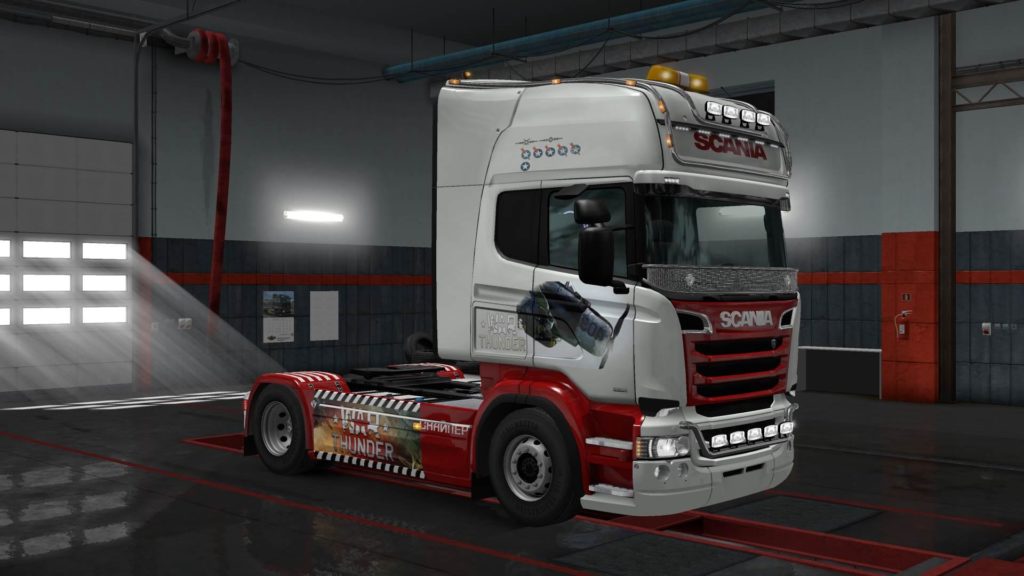 SCANIA R RJL WAR THUNDER TRUCK SKIN 1.30 - Euro Truck Simulator 2 Mods ...