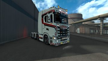 SCANIA S WHITE COMMANDER 8X4 TRUCK SKIN 1.31 - Euro Truck Simulator 2 ...