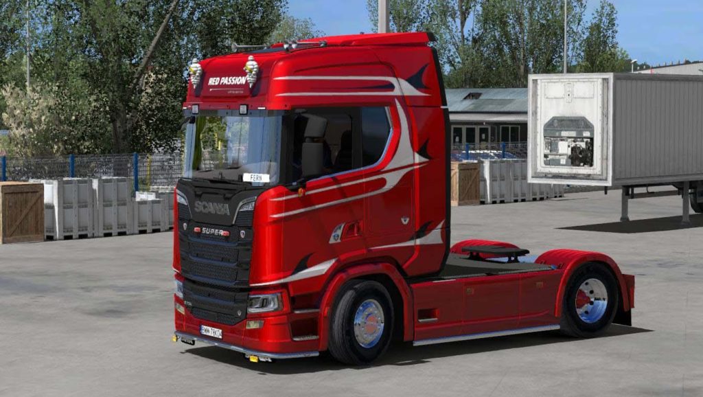 SCANIA S RED-PASSION TRUCK SKIN 1.31 - Euro Truck Simulator 2 Mods ...