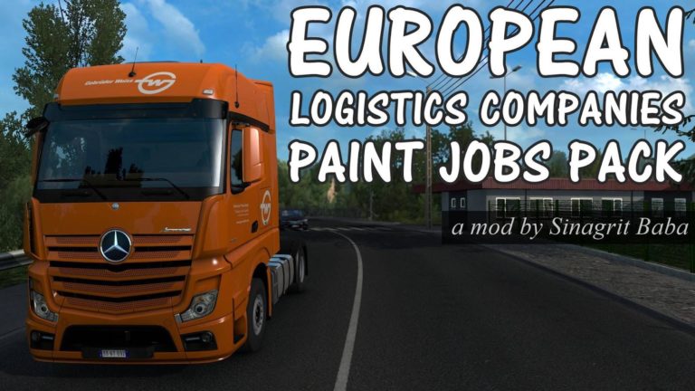 European Logistics Companies Paint Jobs Pack V Ets Euro Truck