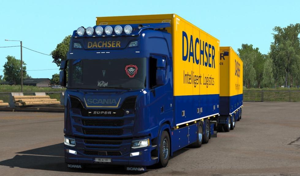 DACHSER Tandem skin for Scania S by Eugene and Kast v1.0 ETS2 - Euro ...