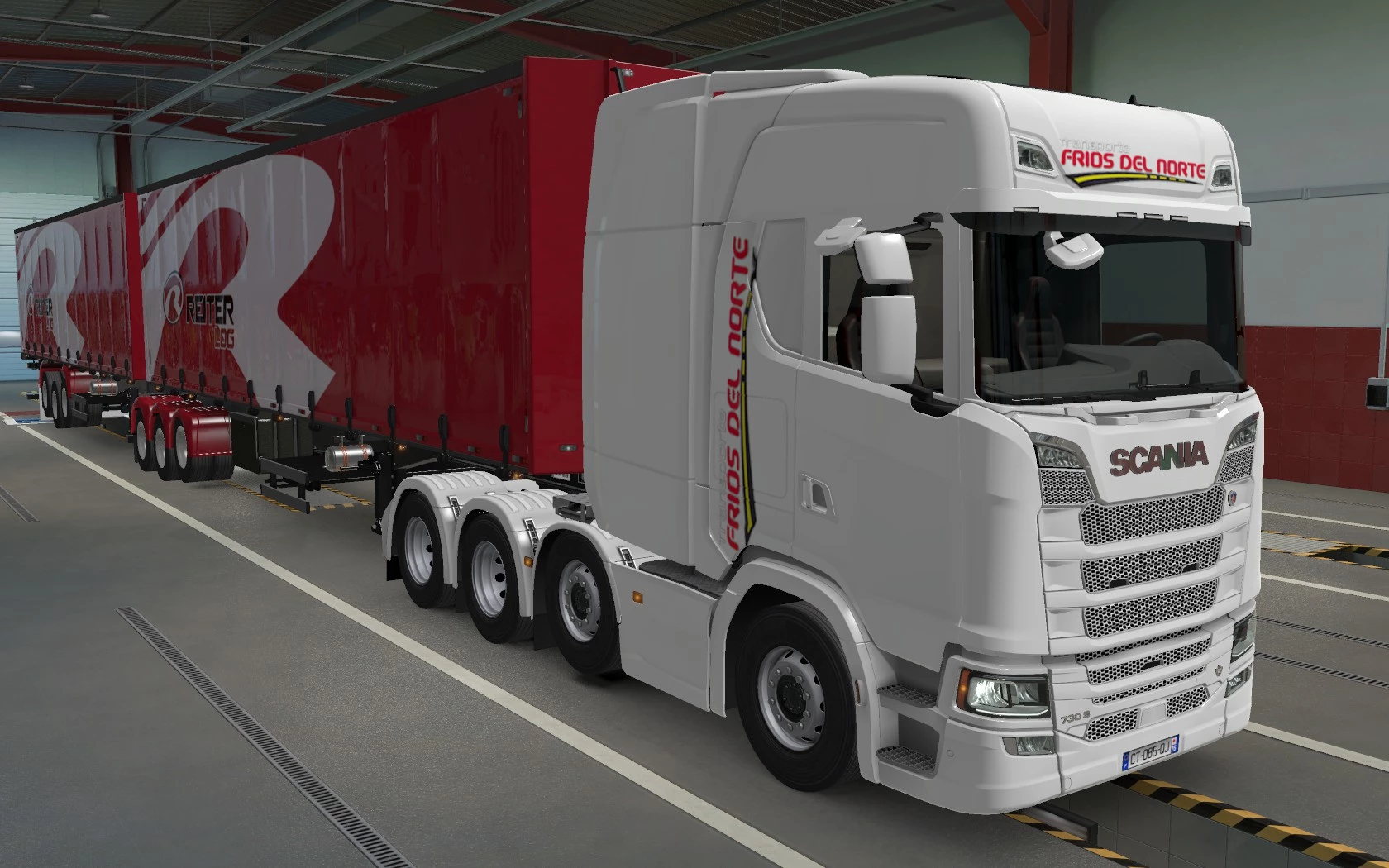 SKIN SCANIA S 2016 8X4 FRIOS DEL NORTE 1.41 ETS2 - Euro Truck Simulator ...