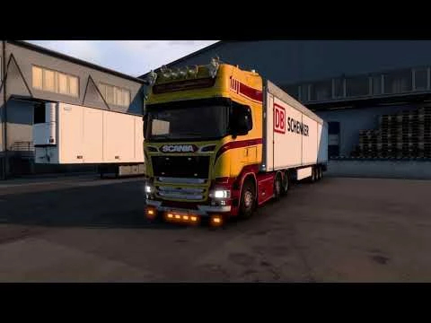 Scania V8 Open pipe with FKM Garage exhaust system v1.0 ETS2 - Euro ...