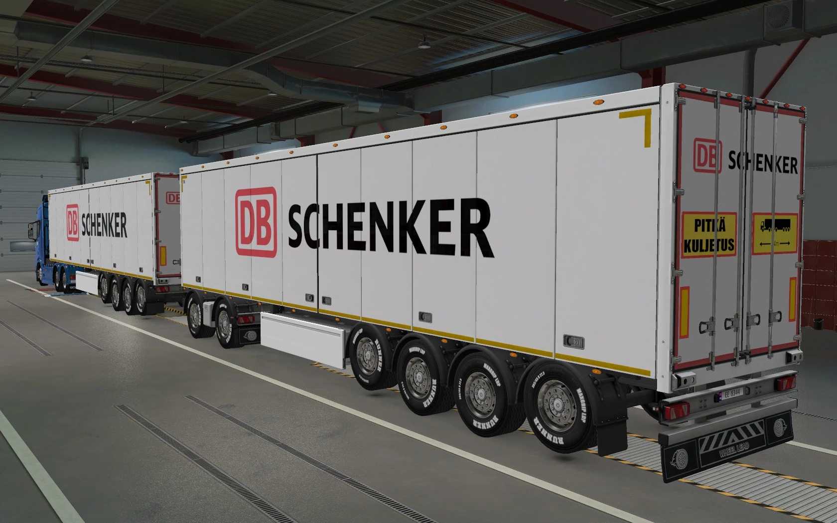 SKIN SCS TRAILERS DB SCHENKER 1.43 ETS2 - Euro Truck Simulator 2 Mods ...