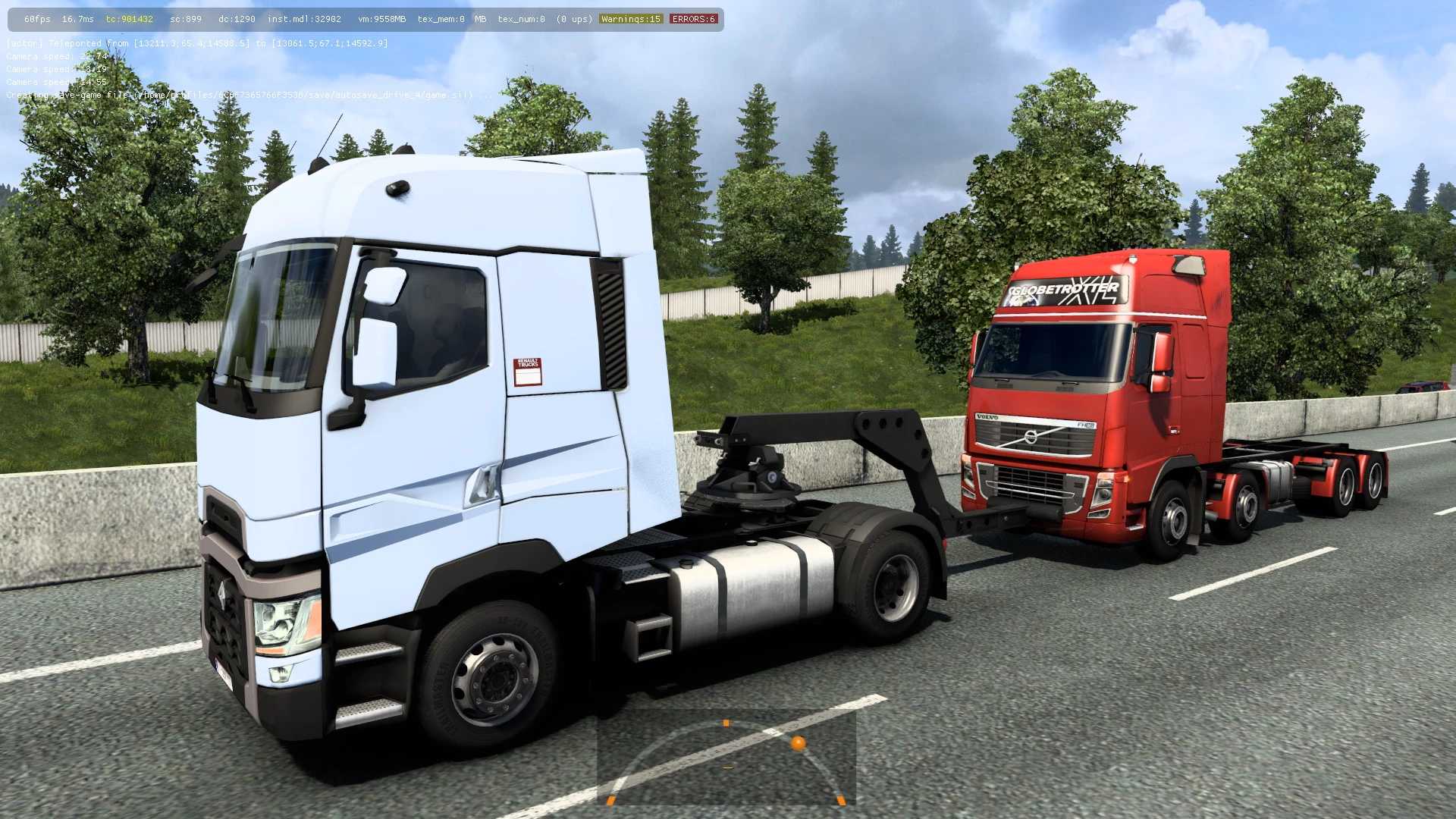 Towing a Volvo FH16 8x4 to a service station Traffic v1.43 ETS2 - Euro ...