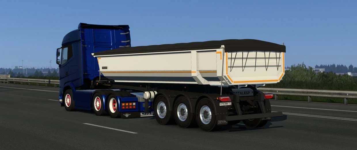 Dumper Trailer Metalesp 21m³ v0.5 1.44 ETS2 - Euro Truck Simulator 2 ...