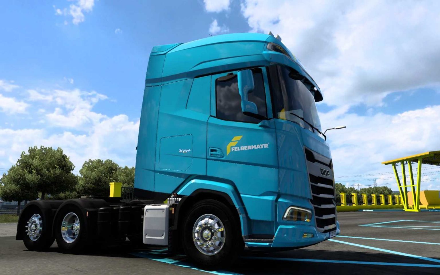 SKIN DAF 2021 FELBERMAYR 1.0 1.45 ETS2 - Euro Truck Simulator 2 Mods ...