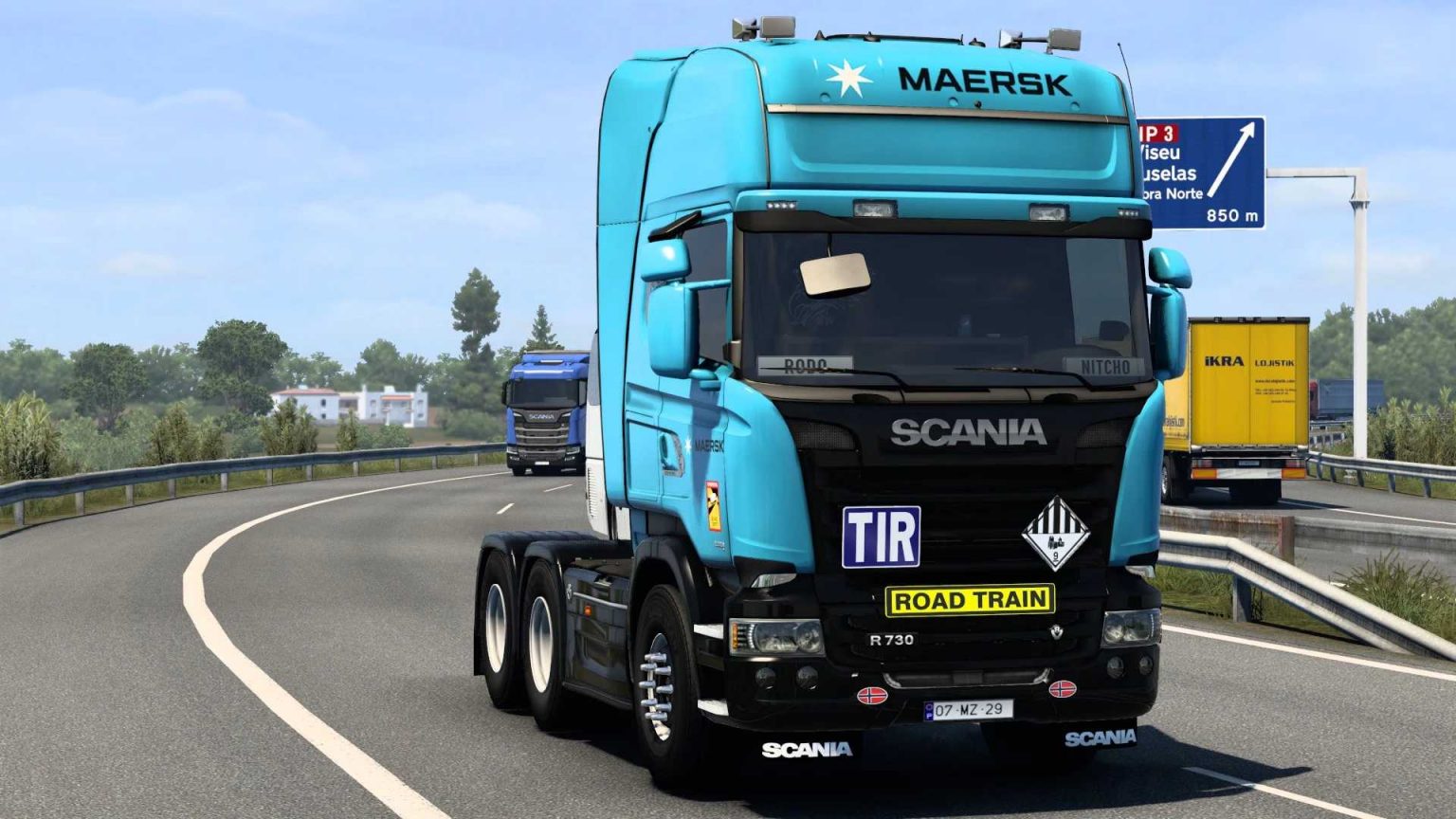 SKIN MAERSK SCANIA STREAMLINE 2.0 1.40 1.47 ETS2 - Euro Truck Simulator ...